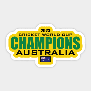 Cricket World Champions 2023 Sticker